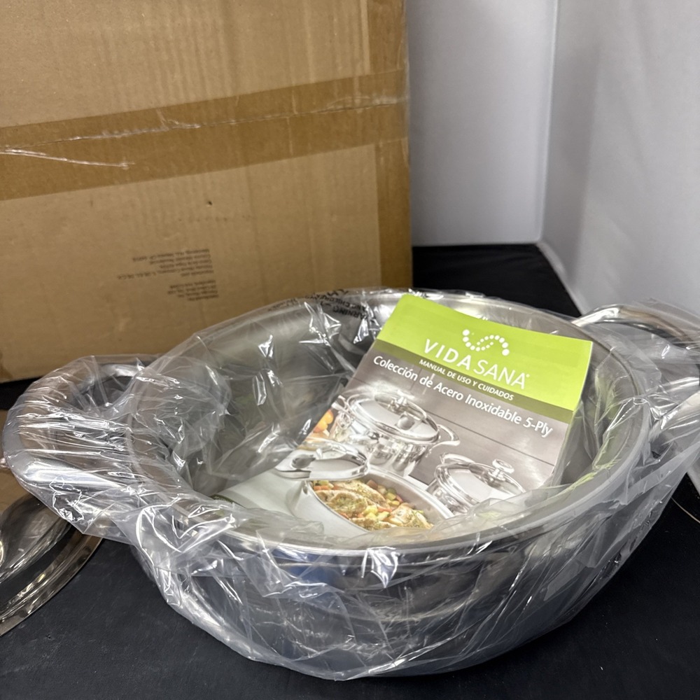 Princess House VIDA SANA® 5-PLY STAINLESS STEEL COOKWARE 2.5-Qt. Casserole 5561